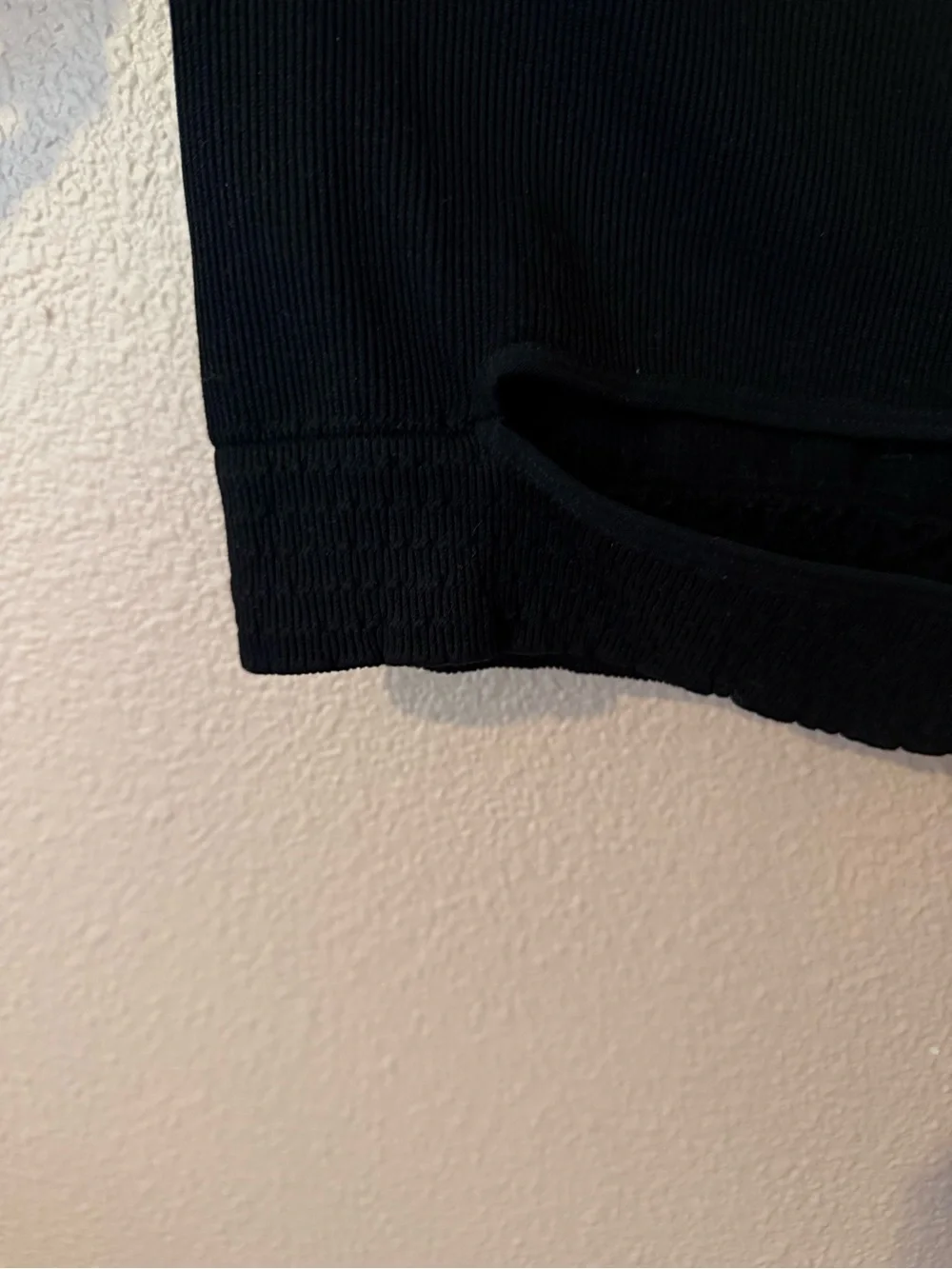 NWOT Free People Movement Black Ribbed Crop Top